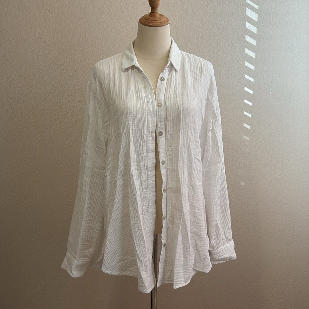 JONES&CO JONES NEW YORK LINEN TOP